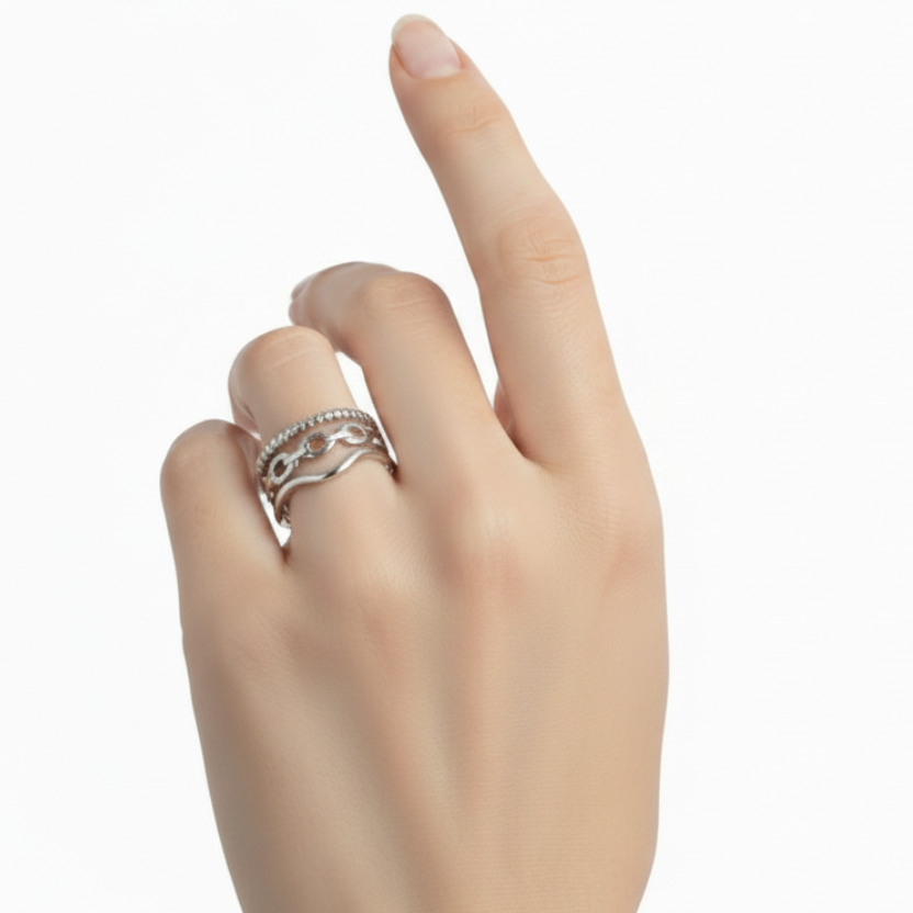 Anello Regal Silver/Gold