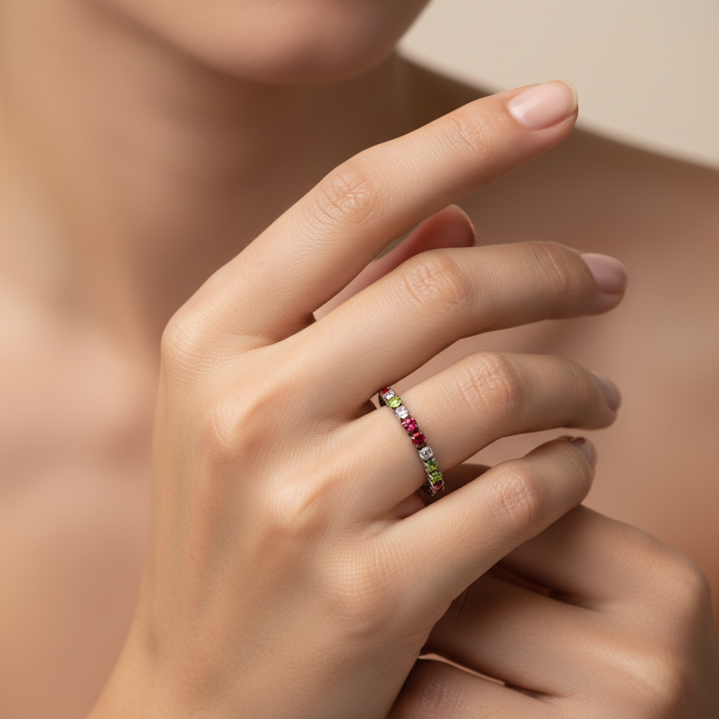 Anello Tennis Rainbow