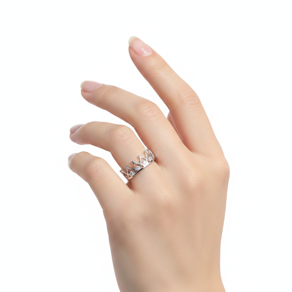 Queen Silver & Gold Ring