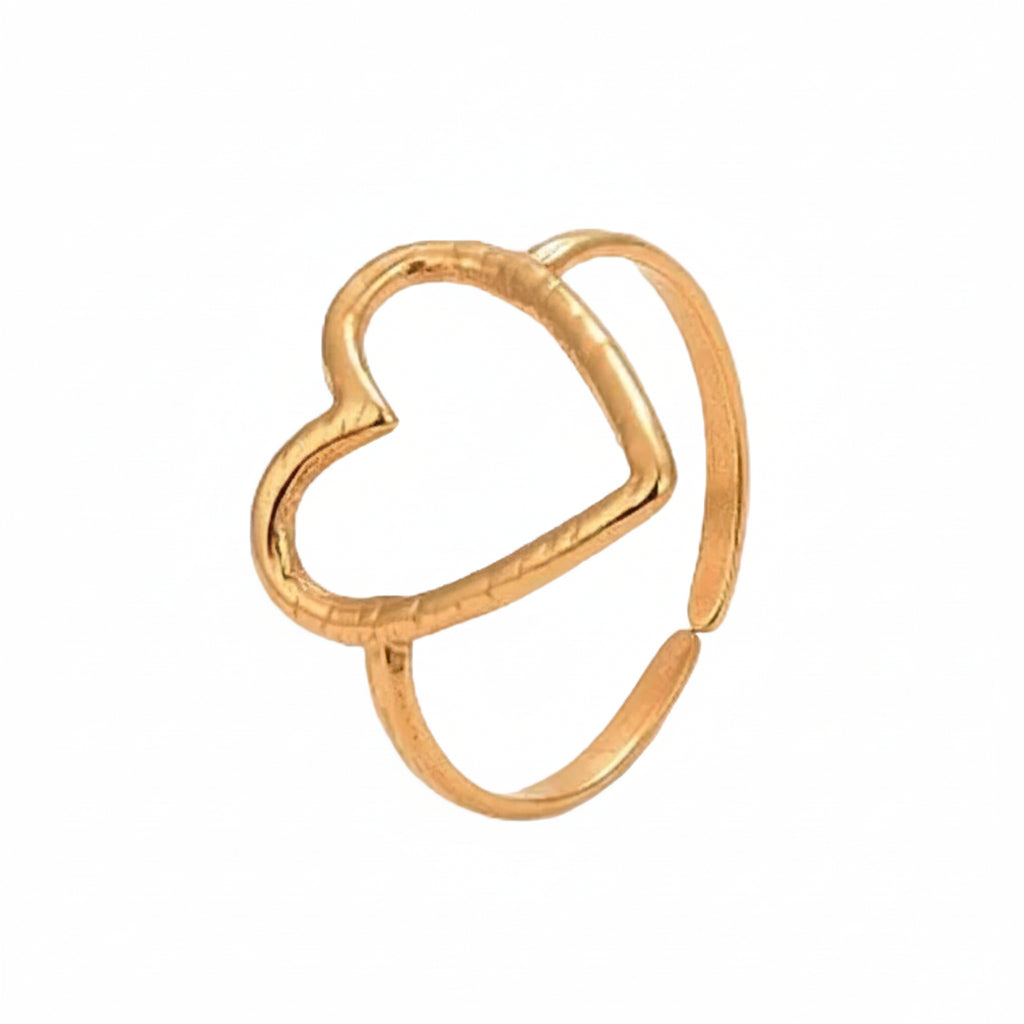 Anello cuore traforato