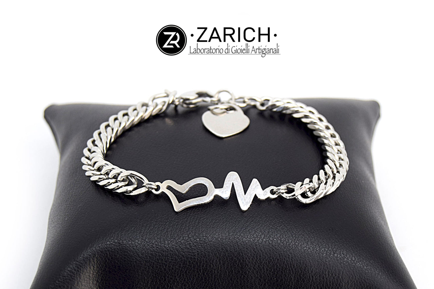 Engraved Arrow heartbeat bracelet