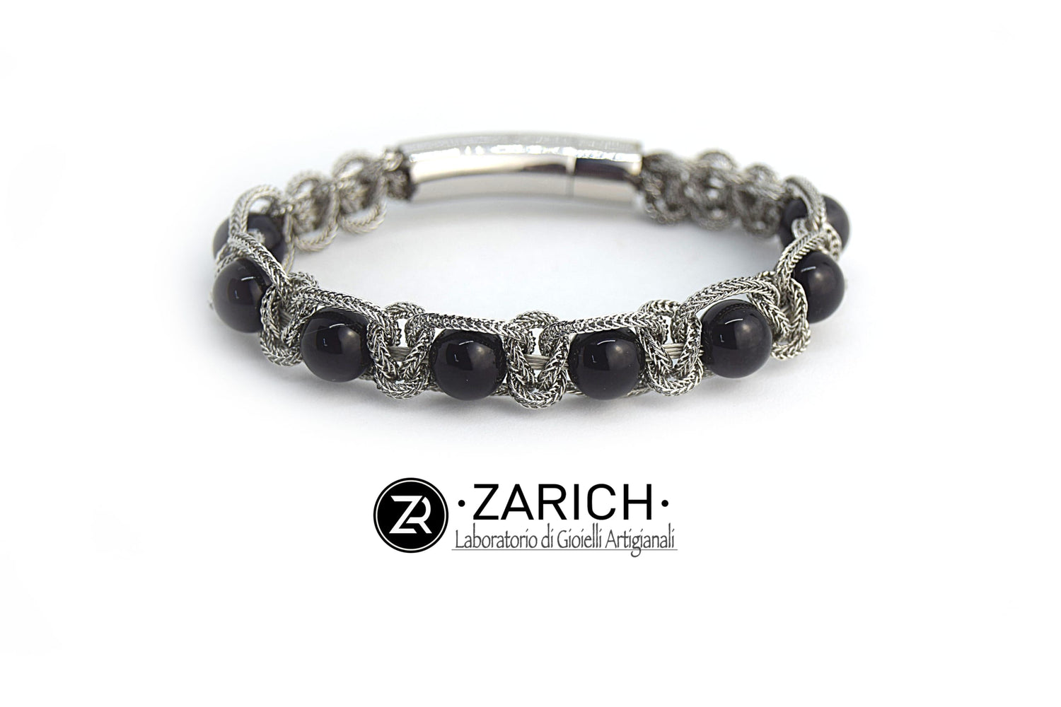 Braid Stone Black Bracelet
