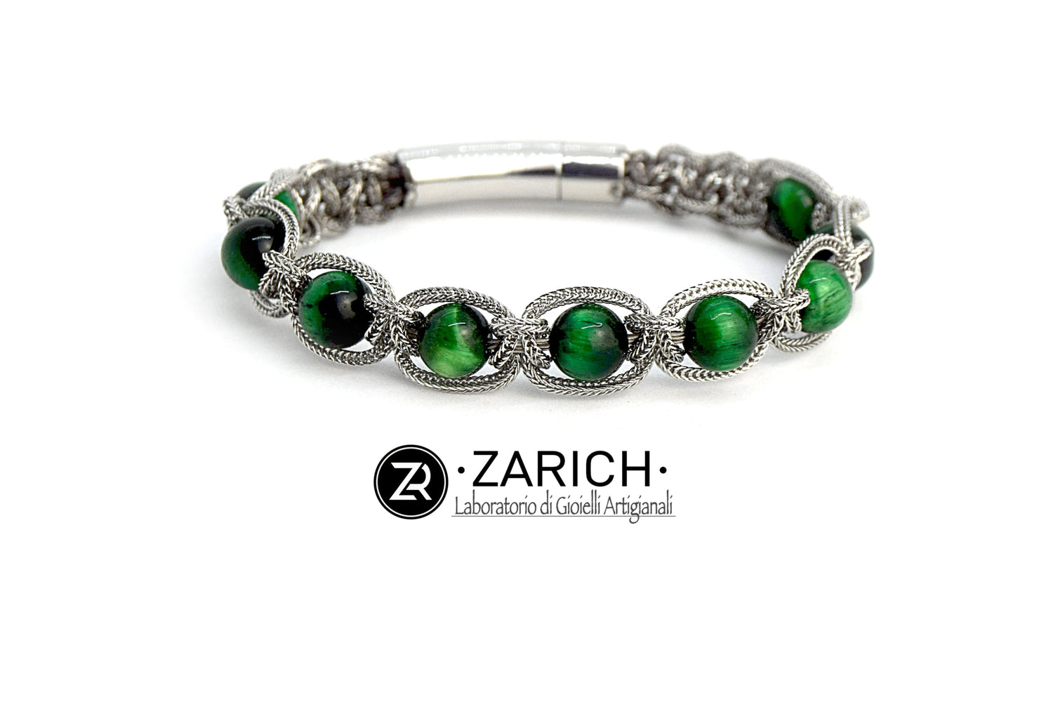 Braid Stone Green Bracelet