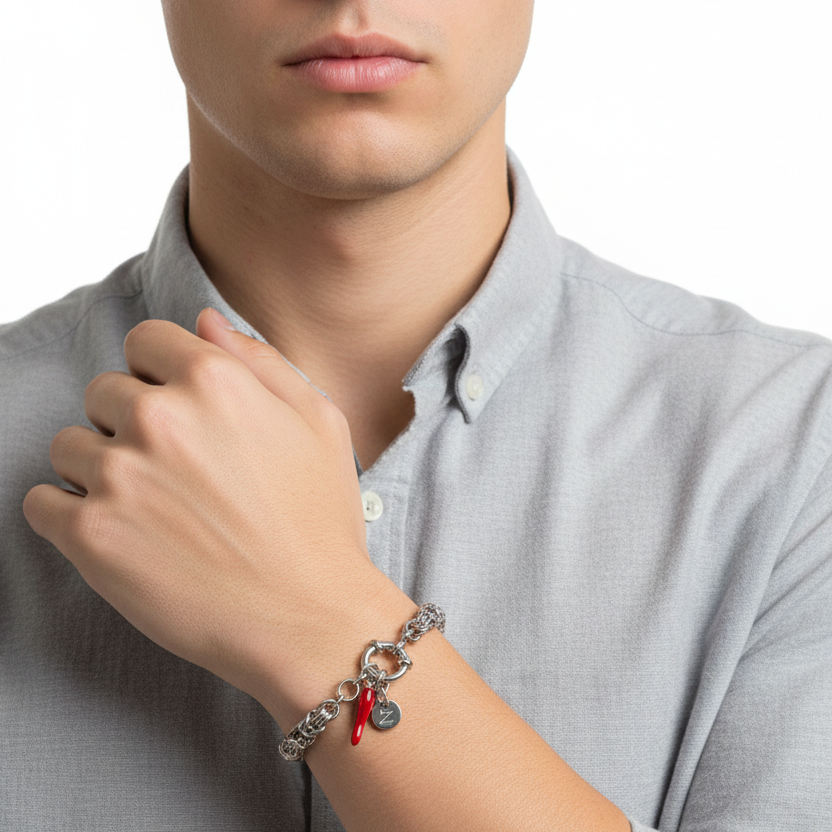 Bracciale Bizantina con cornetto