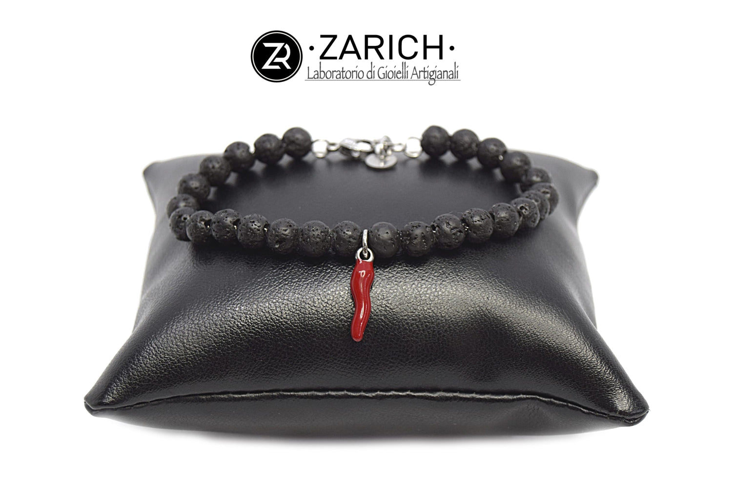Bracciale lavica con cornetto