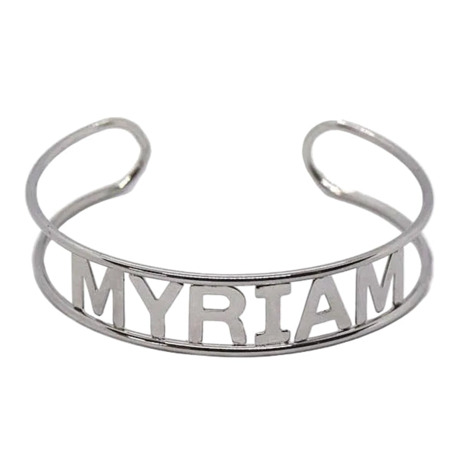 Bracciale manetta con nome