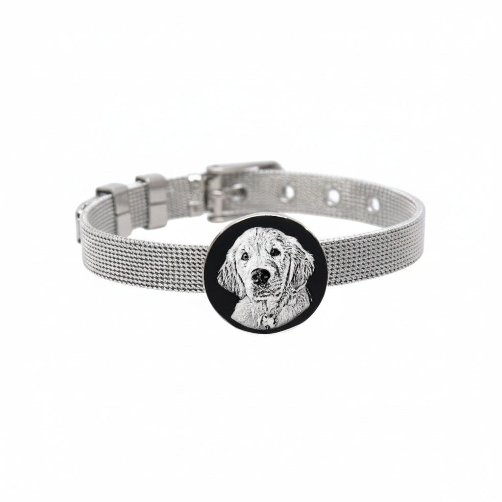 Bracciale cinturino tondo fotoinciso