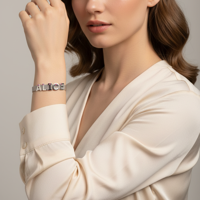Bracciale cinturino NOME con Swarovski