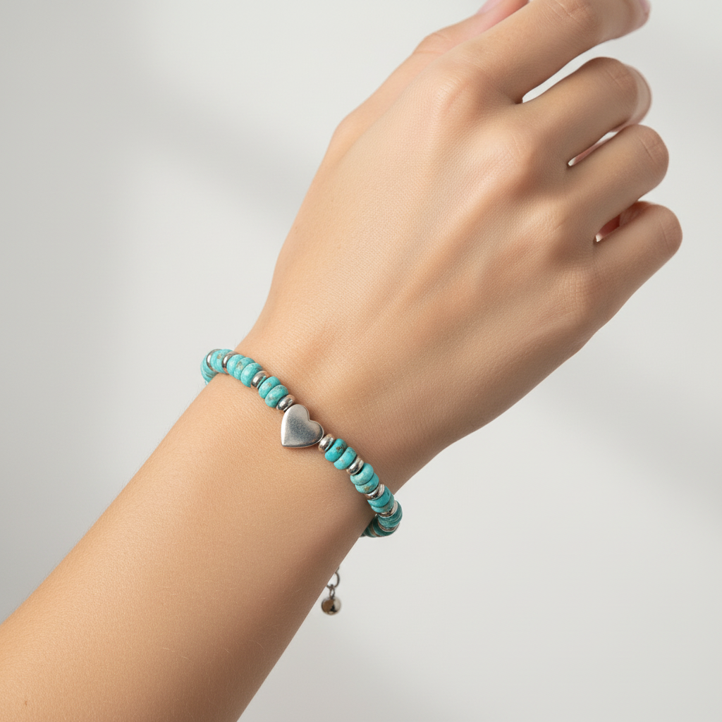 Bracciale Cuore con dischi