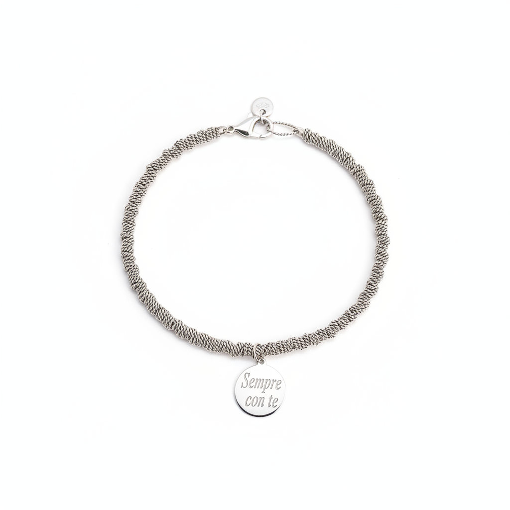 Bracciale Twist Argento 925 Inciso