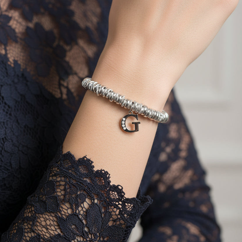 Bracciale Aluminum con Iniziale