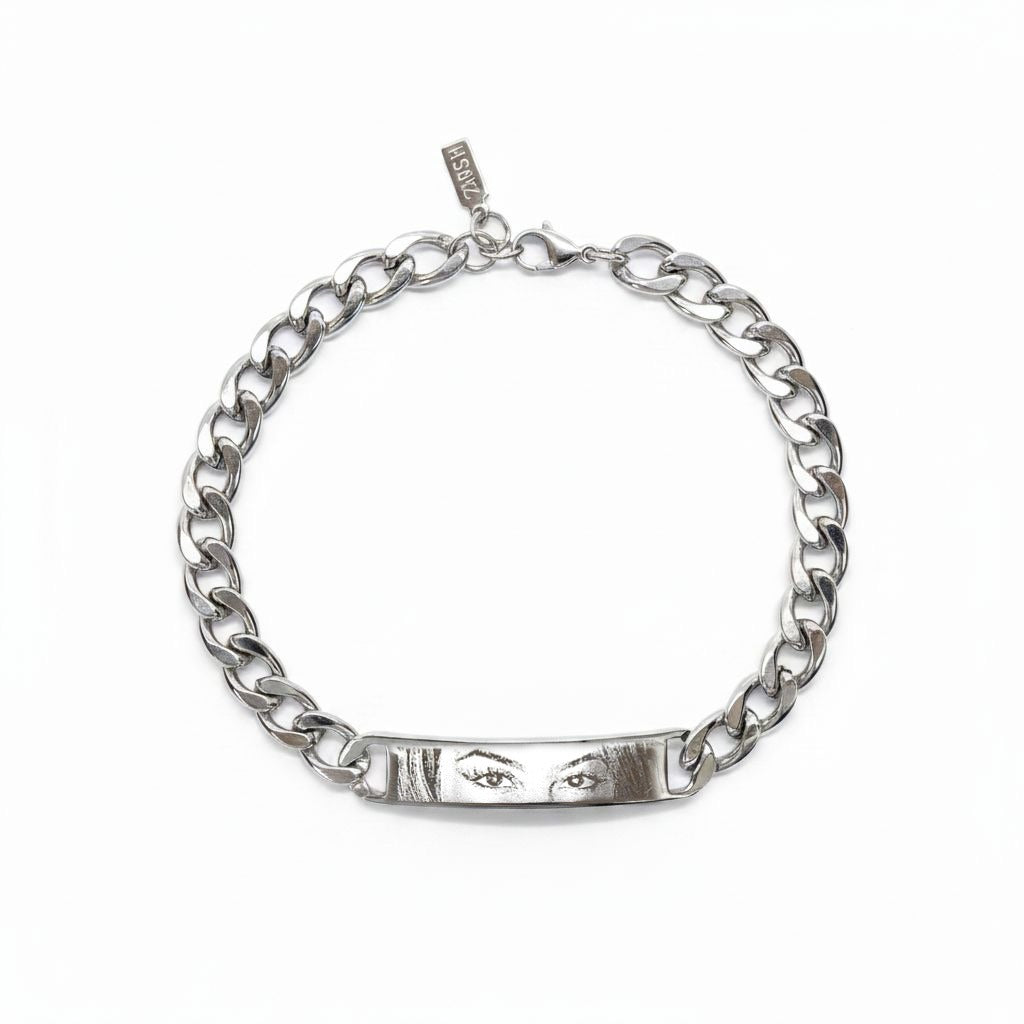 Bracciale Grumetta Sguardo Fotoinciso