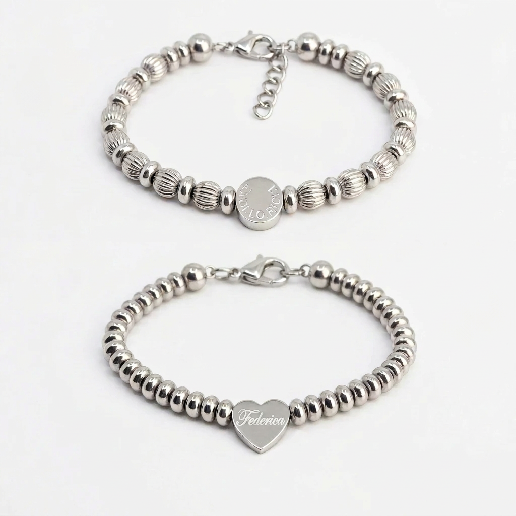 Bracciali Couple Rome & Heart