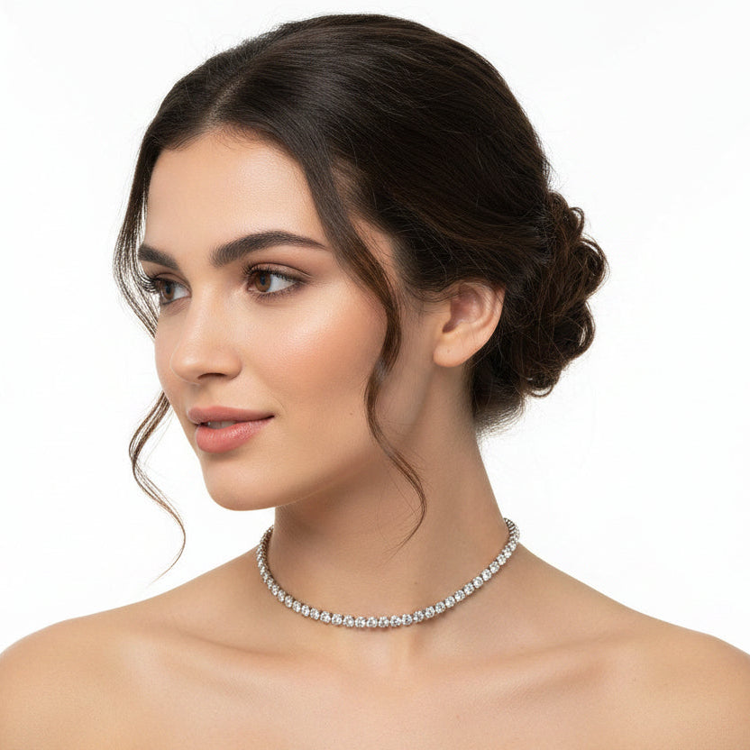 Tennis choker necklace