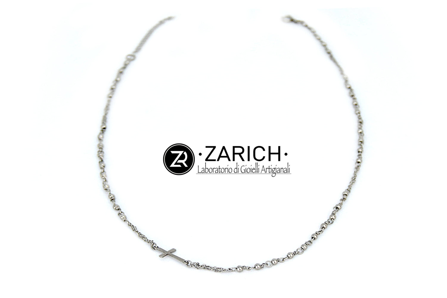 Rosary Necklace Choker Stainless Steel Unisex