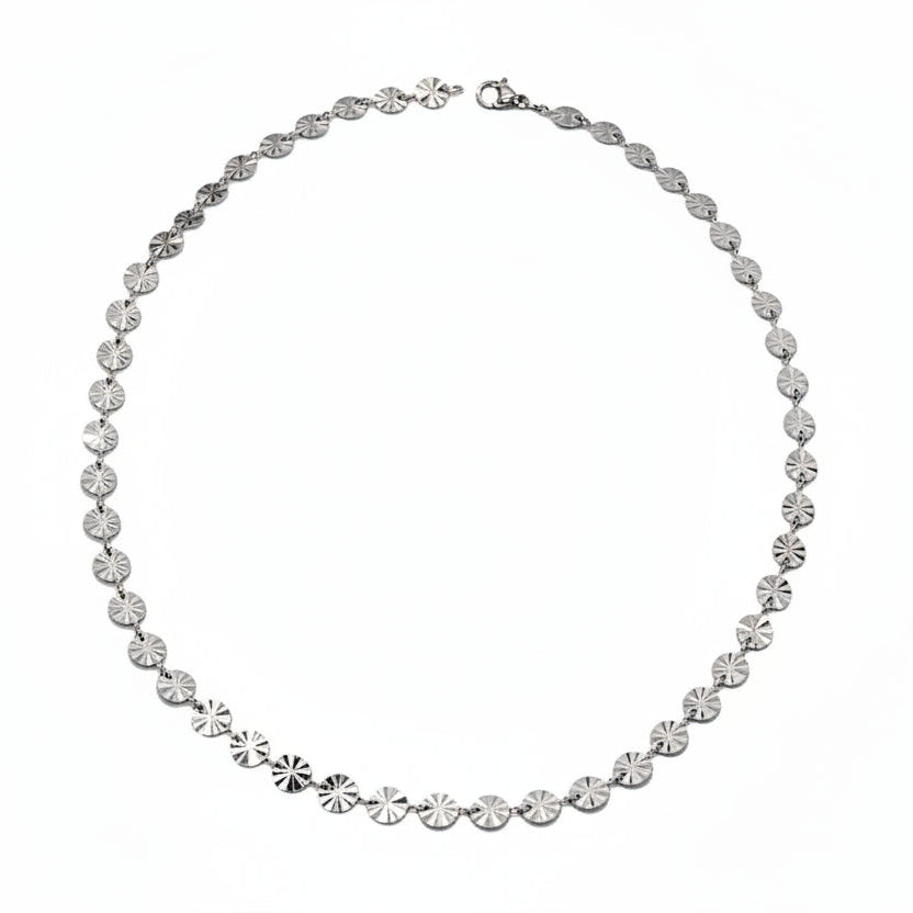 Faceted Silver Choker