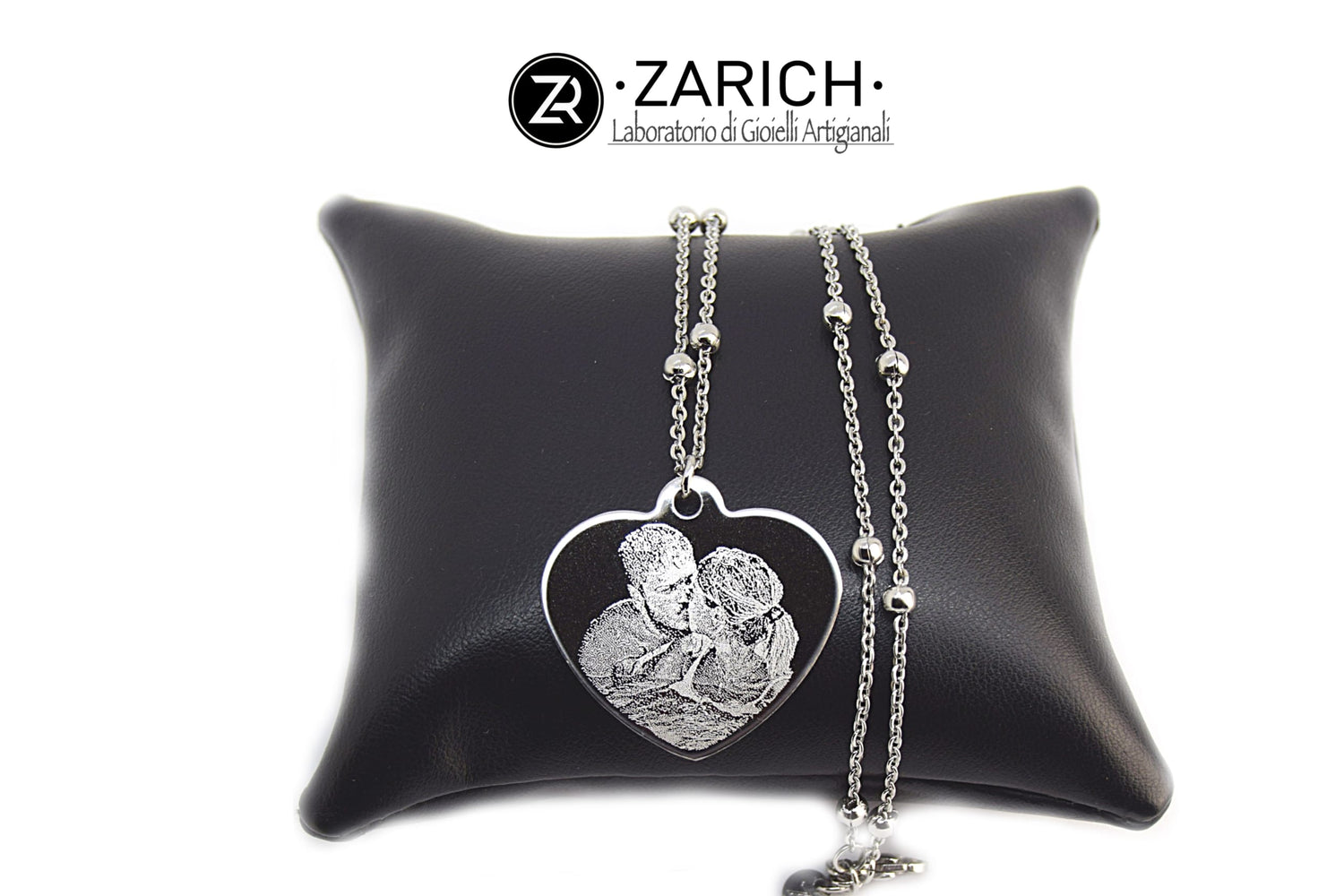 Photo-Engraved Heart Necklace