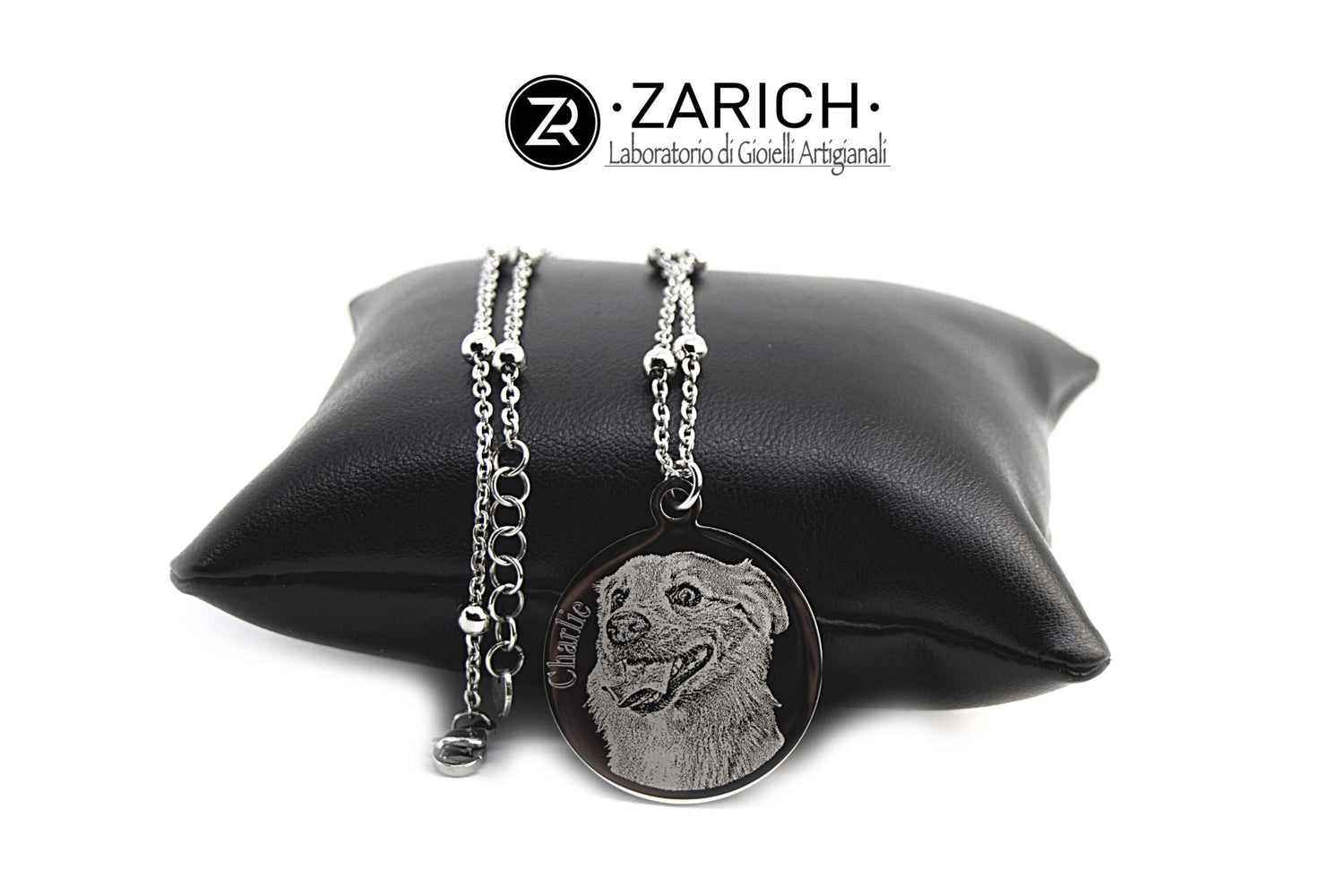 Photo-etched Round Necklace
