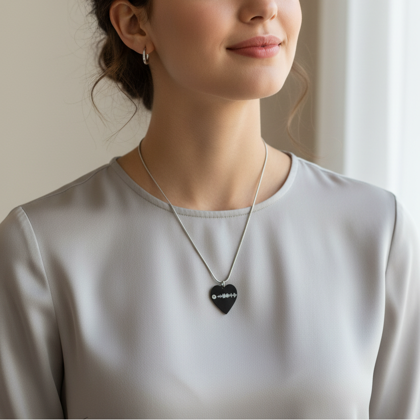 Collana con Fotoincisione Codice Spotify