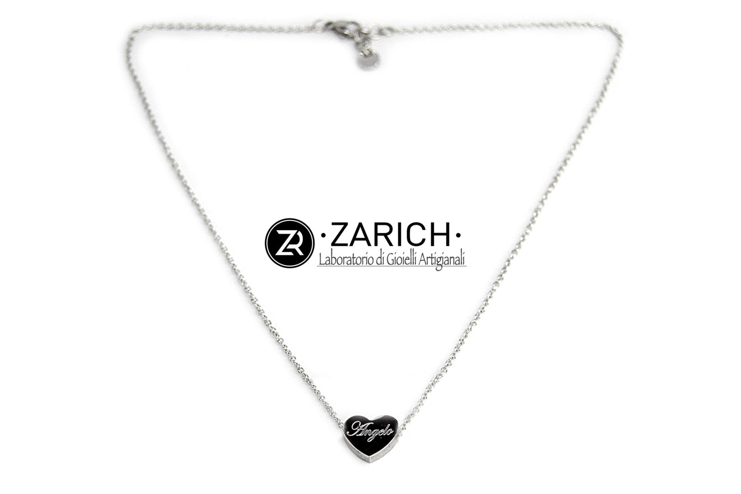 Simple necklace Engraved heart