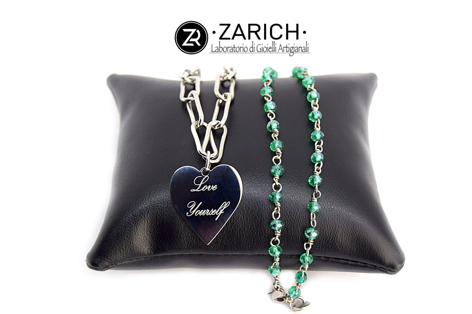 Engraved Heart Hybrid Necklace