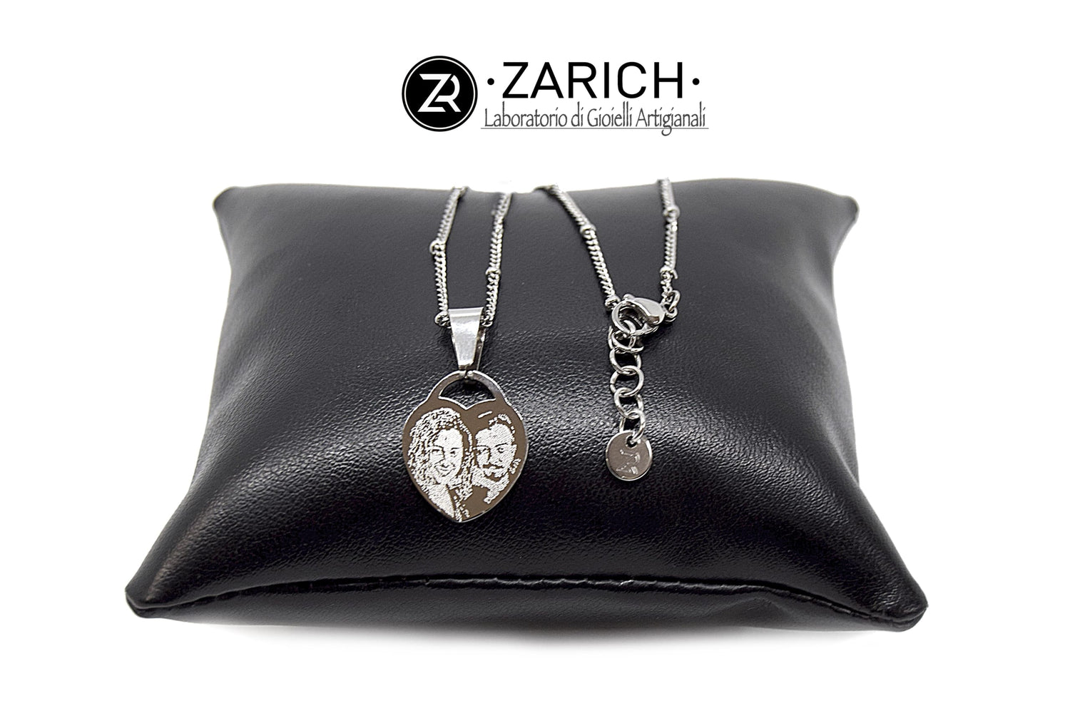 Tiffany photo-etched heart necklace