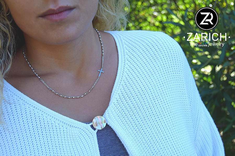 Rosary Necklace Choker Stainless Steel Unisex