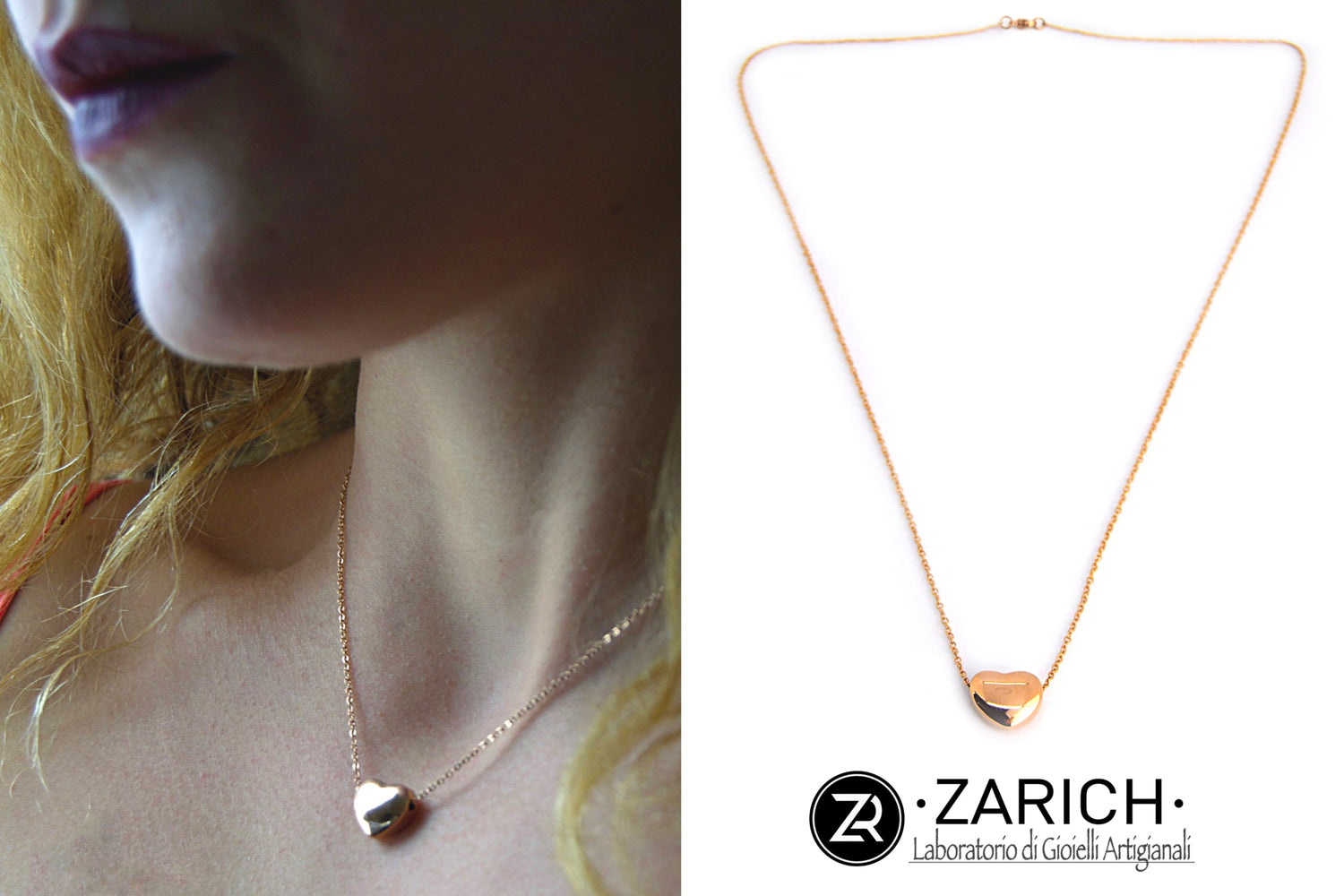 Rose Gold Heart Necklace