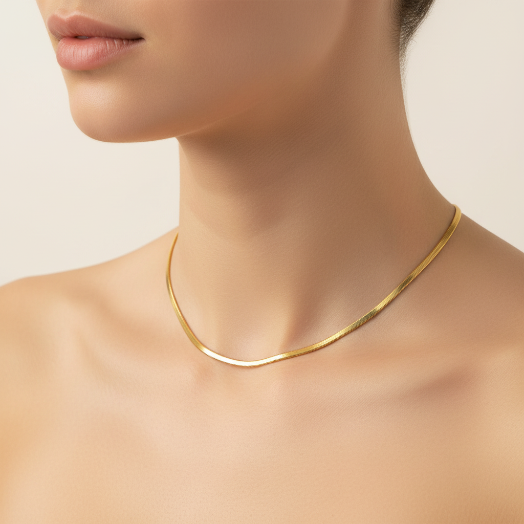 Collana Snake Piatta Gold