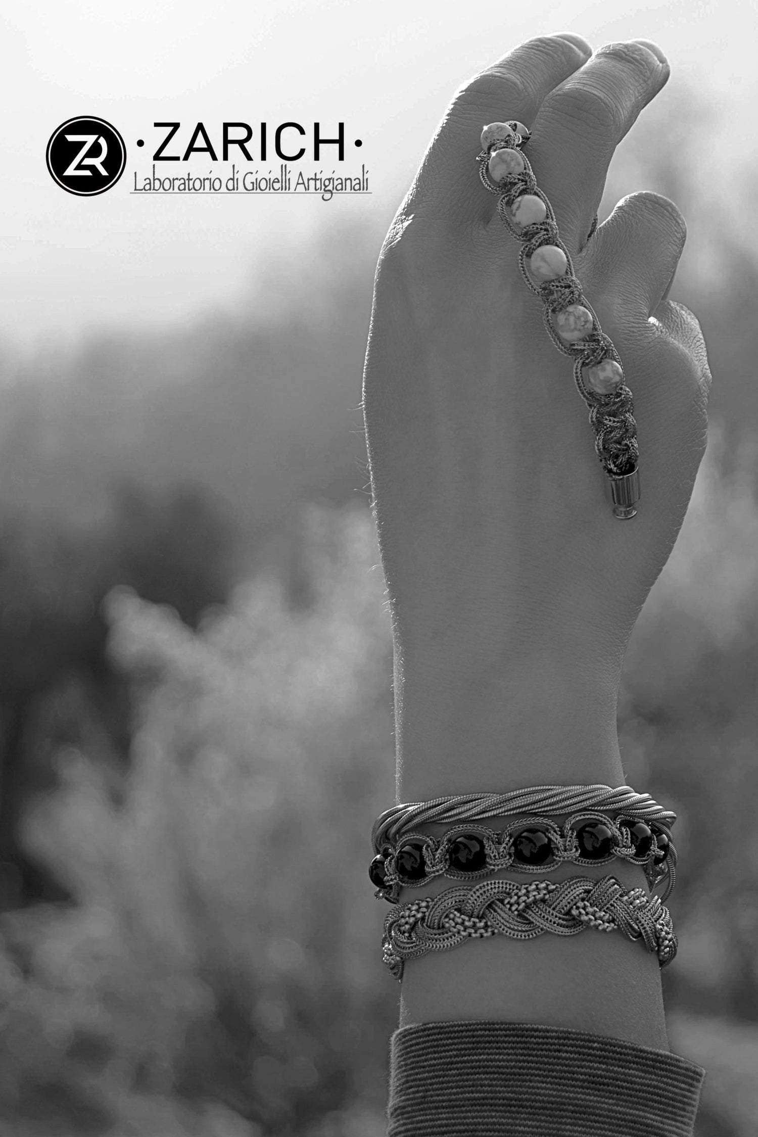Braid Stone White Bracelet