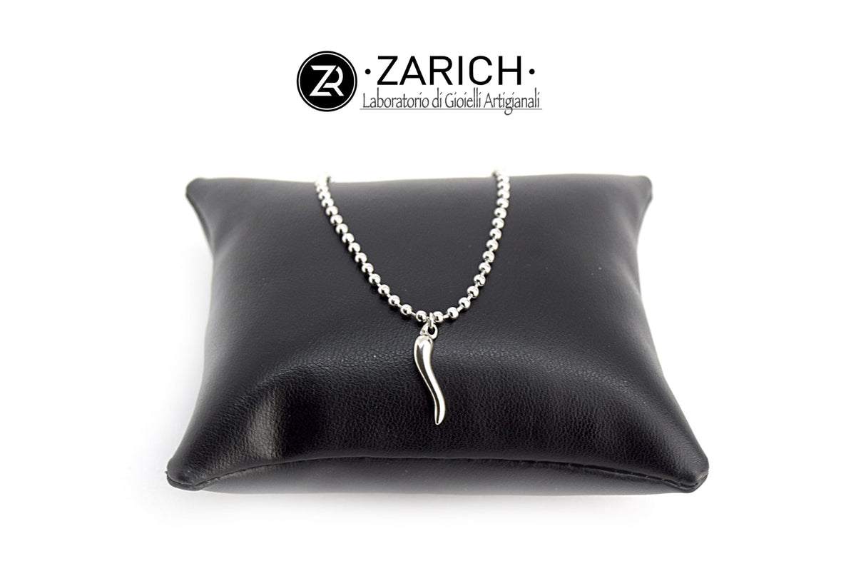 Collana a sfere con Cornetto silver