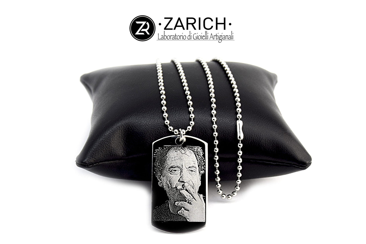Rectangular Photo-Engraved Necklace