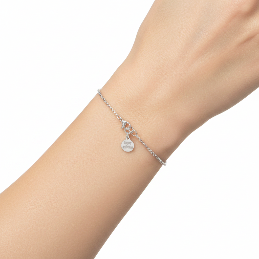 Personalised cube bracelet
