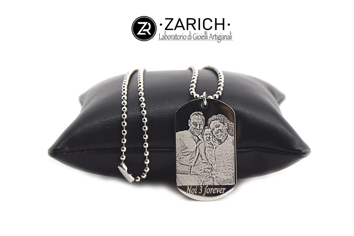 Rectangular Photo-Engraved Necklace