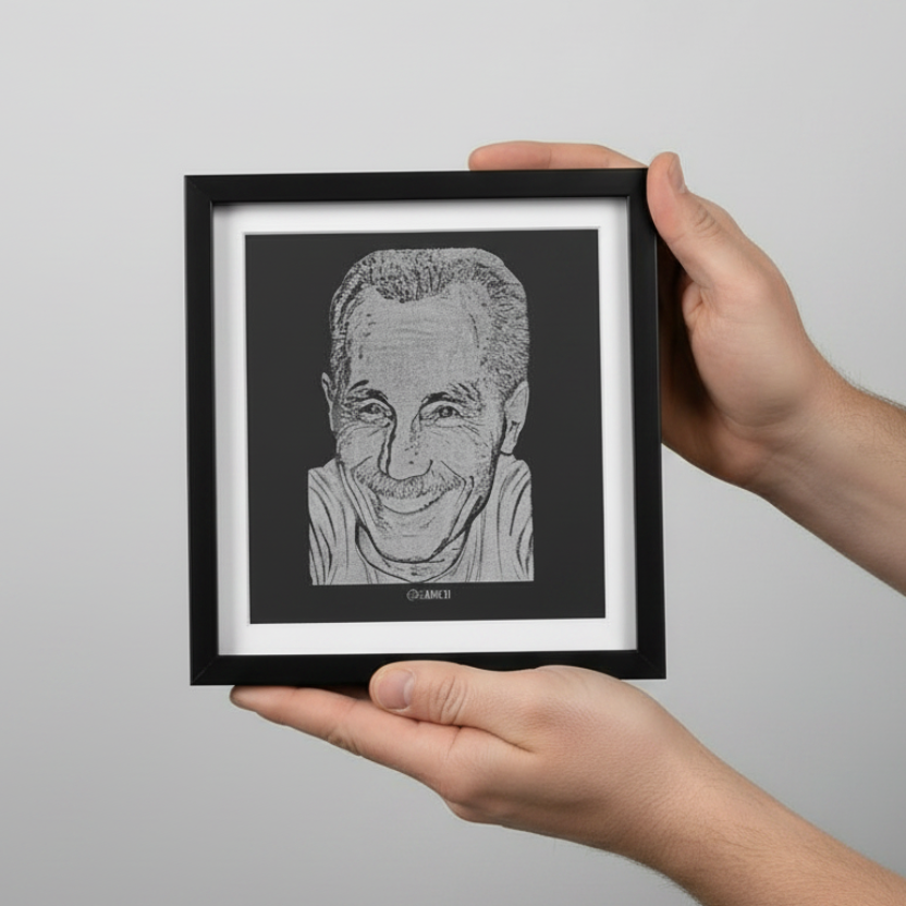 Photo-engraved mural