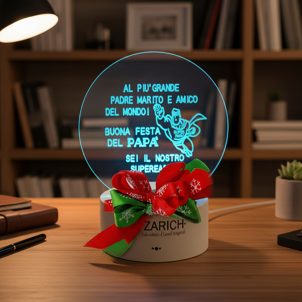 Engraved LED lamp