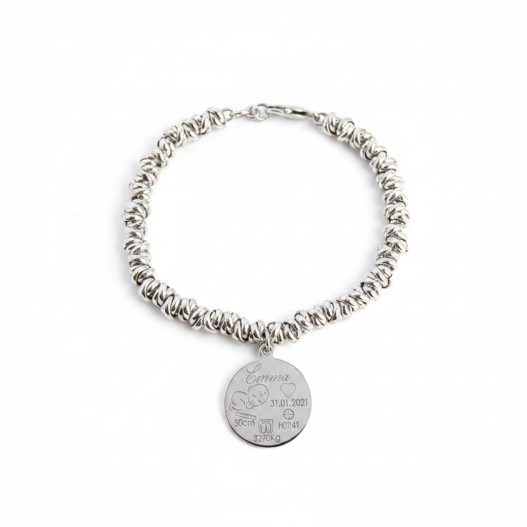 Trinodino Bracelet with Birth Details
