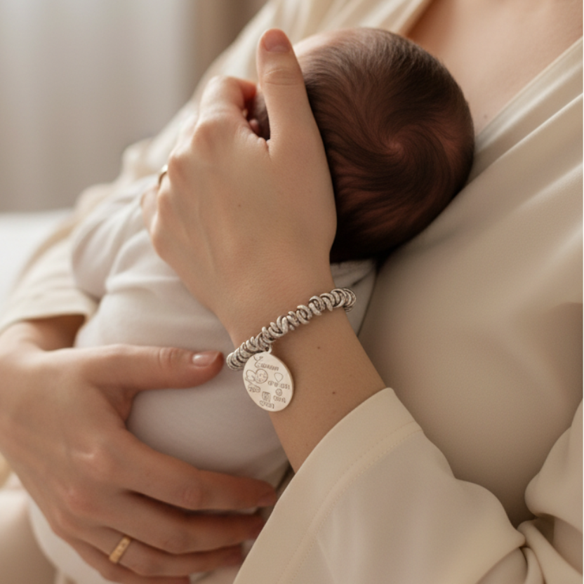 Trinodino Bracelet with Birth Details
