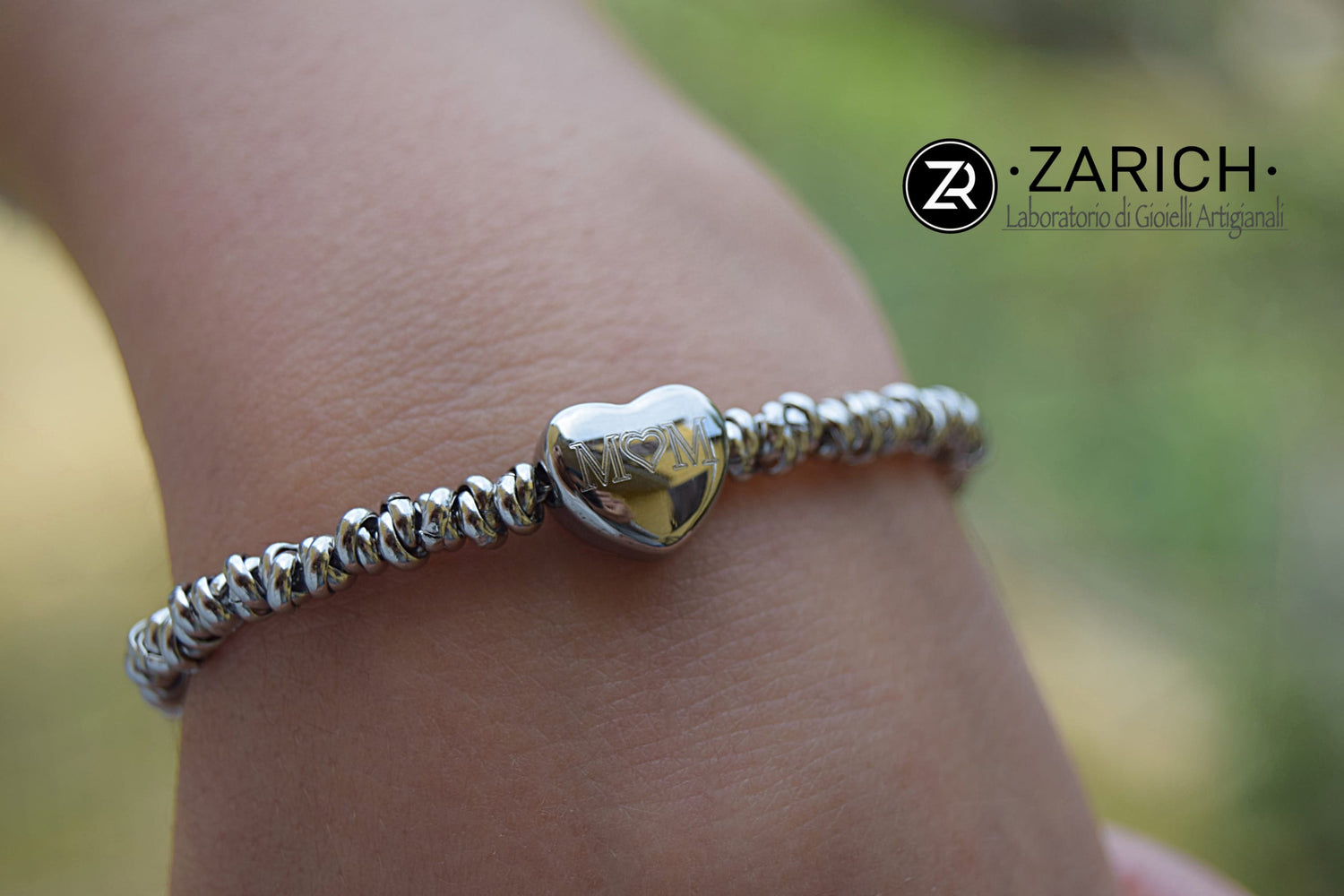 Bracciale Nodini con Cuore Bead
