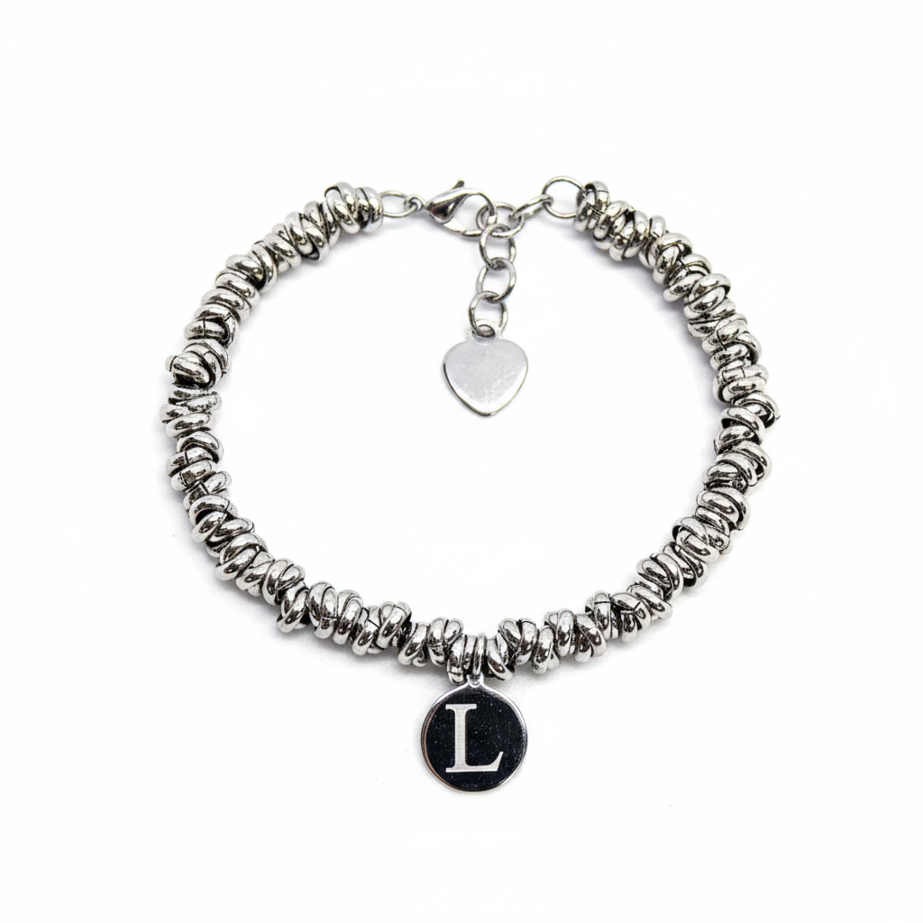 Bracciale nodino big fotoinciso