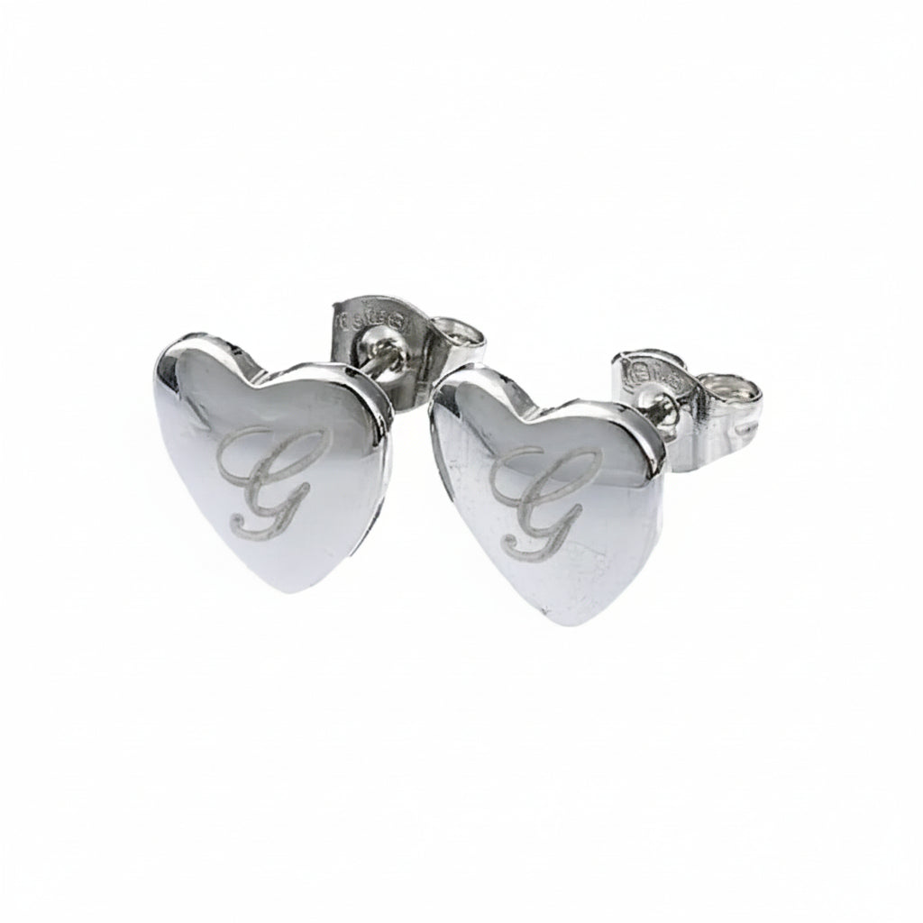 Orecchini cuori incisi