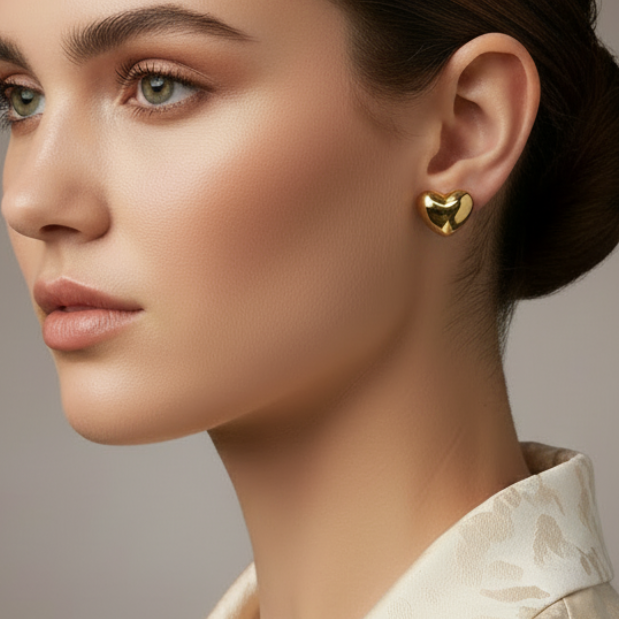 Orecchini Cuore Gold