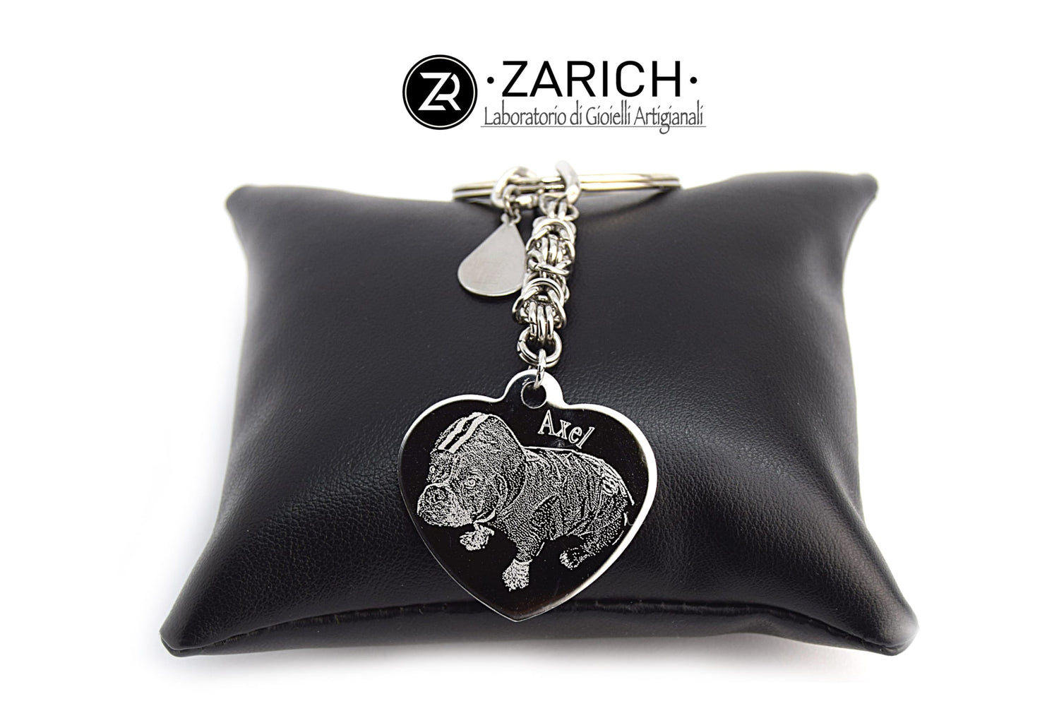 Keychain with Heart and Byzantine assembly