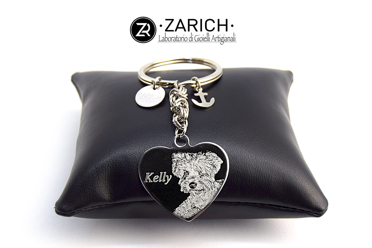 Keychain with Heart and Byzantine assembly