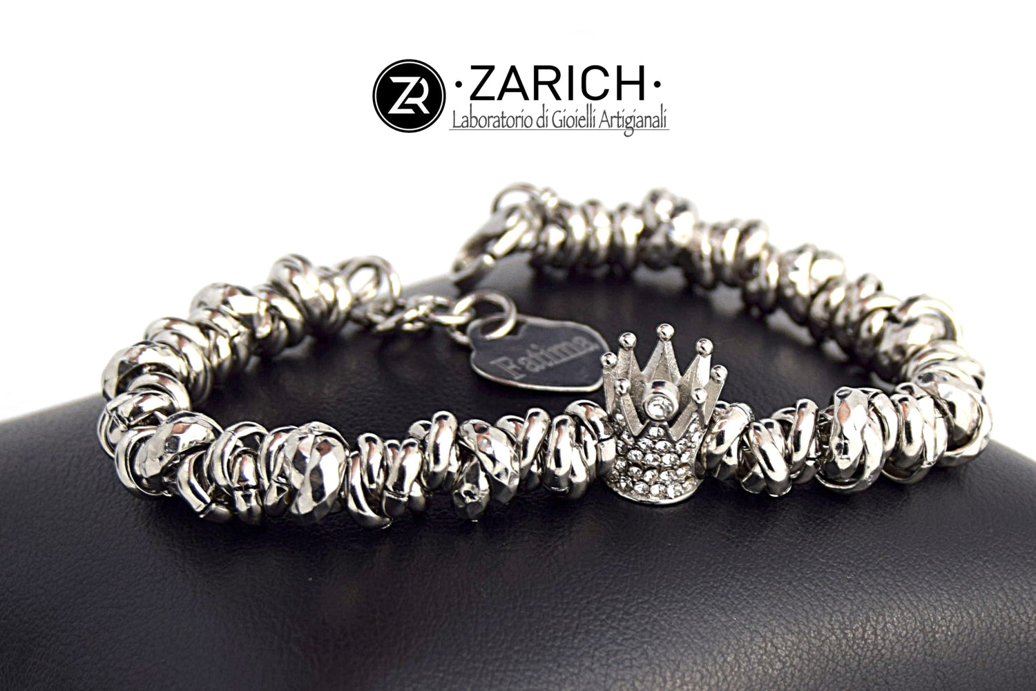 Trinodino Queen Bracelet with Engraved Heart