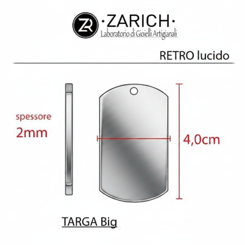 Rectangular Tag Pendant