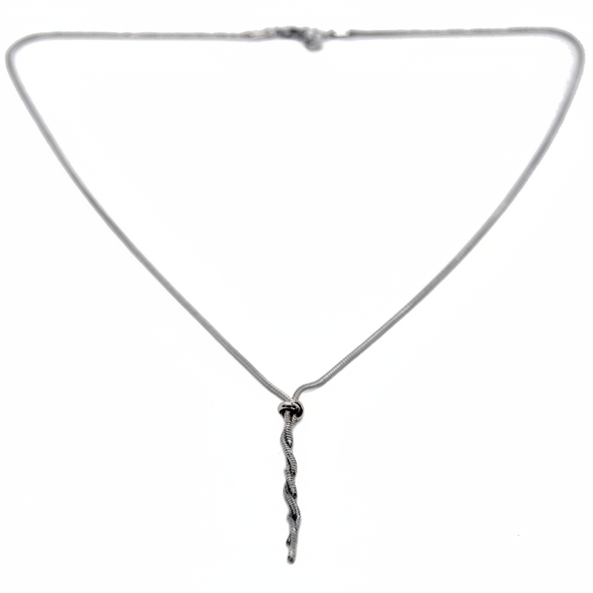 Collana lunga con Intreccio Spirale basso