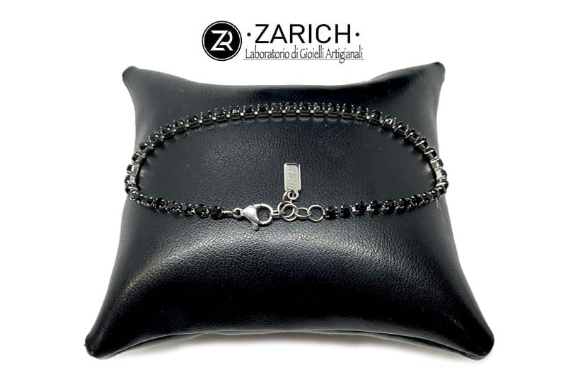 Bracciale Tennis 3mm Nero