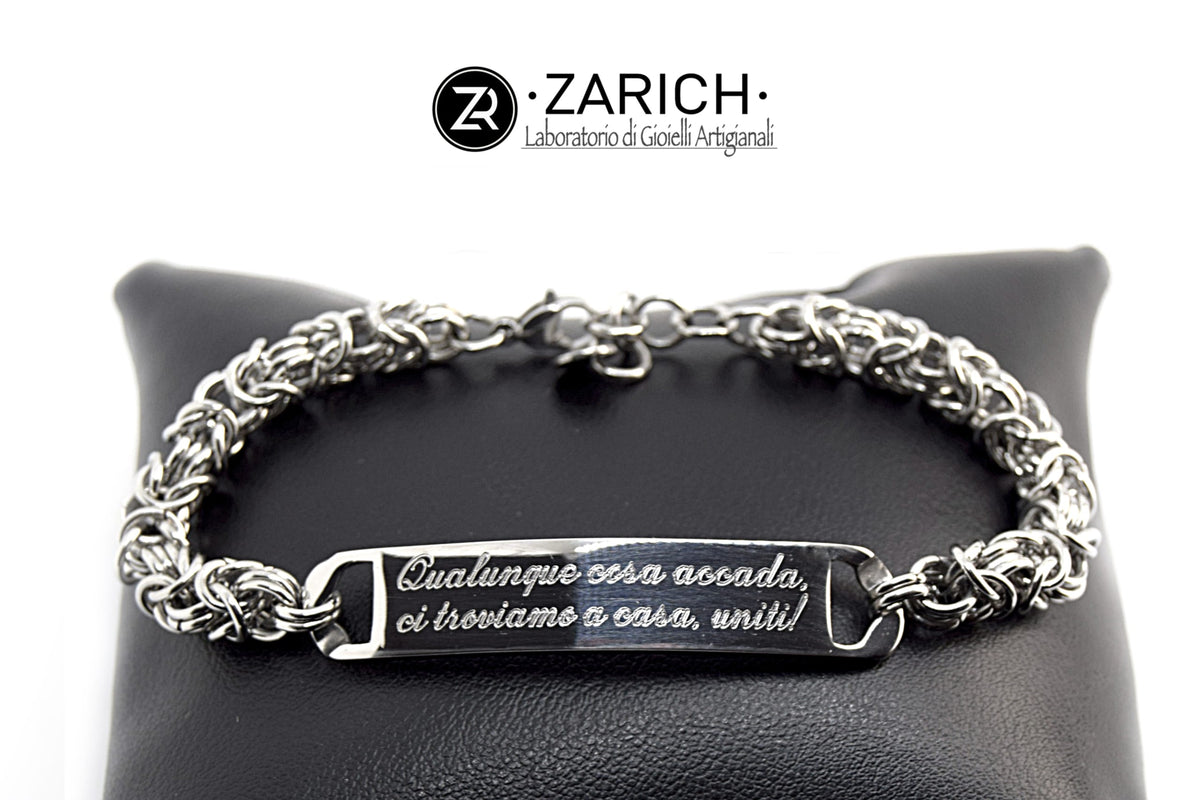 Byzantine Bracelet with Engraved Rectangular Central Plate