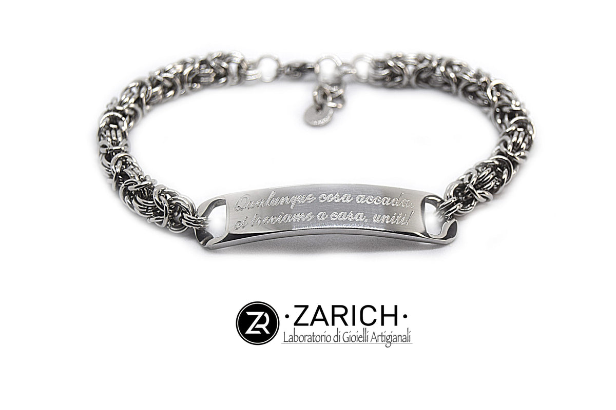 Byzantine Bracelet with Engraved Rectangular Central Plate